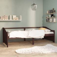 vidaXL Tagesbett 3-Sitzer Dunkelbraun Sofa 3-Sitzer