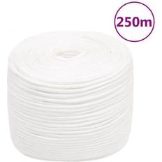 vidaXL tovværk til båd 10 mm 250 m polypropylen hvid