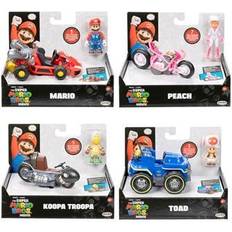 Mario pull back JAKKS Pacific Super Mario Movie 2.5 Inch Figure with Pull Back Vehicle, Asst