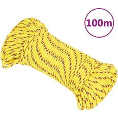 Bloques de Barco vidaXL Cuerda de barco polipropileno amarillo 3 mm 100 m