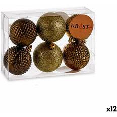 Green Christmas Tree Ornaments Set of 12 Green 6 cm PVC Balls Christmas Tree Ornament