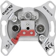 Ethernet-, Daten- & Telefonsteckdosen Axing BSD 963-17N Multimedia-Antennensteckdosen, Durchgang, 17 18 dB