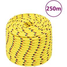 Náutica vidaXL Cuerda de barco polipropileno amarillo 14 mm 250 m