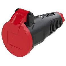 PCE 2412-srcw Skarvuttag Gummi, Plast 230 V Svart, Röd IP54