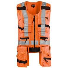 Men Work Vests Blåkläder Hochsichtbare Werkzeugweste Orange