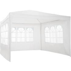 Halpa Paviljongit tectake Gazebo Baraban 3 x 3 m Jossa on 3 Sivupaneelia