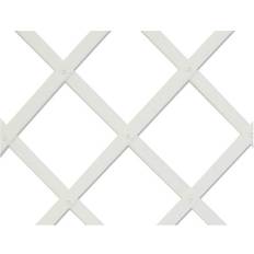 Bon_marché Boîtes aux lettres Treillis Extensible En PVC 1 x 2 m Blanc E3-75973