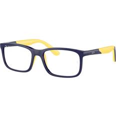 Børn Brille Ray-Ban Børn RY1621 3937 47 Briller Børn Blue Dark Blue on Yellow 47mm