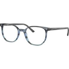 Ray-Ban Elliot Grau Gestreift & Blau Fassung Klar Glas Polarisiert 48-19 Grau gestreift & Blau 48-19