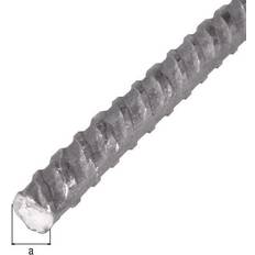 Groundwork Alberts Alberts Beslag Beton-geribd Staal 10mm 1m Zilver