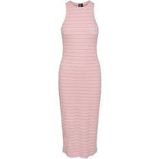 Pieces Melanie Midi Dress - Begonia Pink