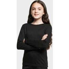 PETER STORM Kids' Thermal Crew Neck Top, Black