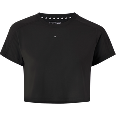 T-shirts Adidas AEROREADY Train Essentials 3 Bar Logo Crop T-Shirt Black Female