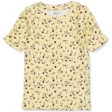 Lyocell T-shirts Name It T-shirt Nmfjanet - Double Cream