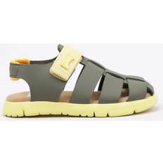 Camper Sandalias Oruga verde kaki Amarillo Claro - Green/Yellow