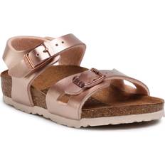 Birkenstock copper Birkenstock Riobirko Girls Copper Sandals - Metallic