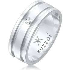 925 silber ring herren Kuzzoi Ring Herren Bandring Massiv Diamant 925 Silber Kuzzoi Silber