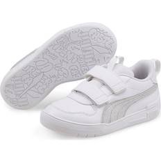 Plata Zapatillas Puma Zapatillas Multiflex Glitz Blanco Infantil - White/Grey