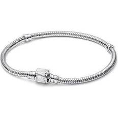 Pandora Marvel Logo Clasp Snake Chain Bracelet - Enamel/Sterling Silver/White