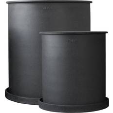 DBKD Set de 2 Macetas Plant Pot Large Black