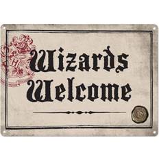 Harry Potter Sällskapsspel Harry Potter Tin Sign Wizards Welcome 21 x 15 cm