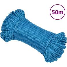 Fils et Fournitures de Couture vidaXL Arbeitsseil Blau 6 mm 50 m Polypropylen N/A