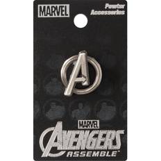 Hombre - Plata Amuletos y Colgantes Marvel Avengers Logo Pewter Lapel Pin