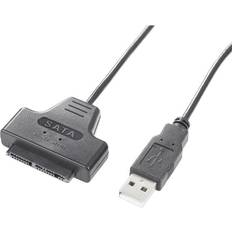 Câbles Renkforce USB 2.0 Câble Adaptateur 1x Micro-SATA 0.48 m