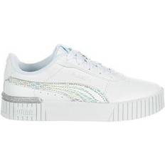 Girls - Silver Sneakers Children's Shoes Puma Girls Carina Sneaker