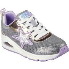 Silver Sneakers Barnskor Skechers Uno Starry Vibe - Gunmetal Syntetisk Multi Trim
