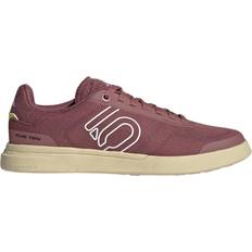 Adidas Weiß Fahrradschuhe Adidas Five Ten Sleuth DLX Canvas Schuhe - Burgundy/Cloud White/Core Black