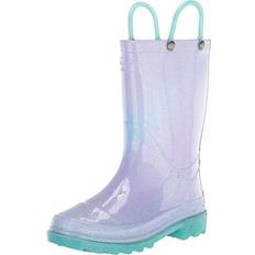 Western Chief Girls' Glitter Ombre Lighted PVC Boots