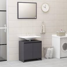 Bathroom vanity vidaXL Bathroom Set High Gloss Engineered