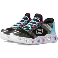 Skechers Girls Galaxy Lighted Slip-ins Trainer, Black, Younger