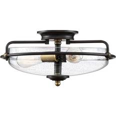 Bronzo Plafoniere Elstead Lighting Griffin Acciaio Bronzo Ottone 3 Luci E27 422 mm Dimmbar Plafoniera