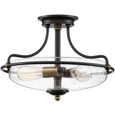 Elstead Lighting Griffin Loftlampe Med Afstand 3 lk Bronze/Klar Loftplafond