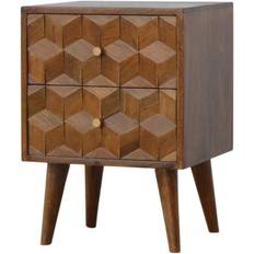 Artisan Chestnut Cube Carved
