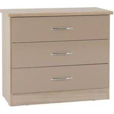 Chest of Drawers SECONIQUE Nevada 3 Oyster Chest of Drawer