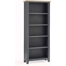 Grey Book Shelves Julian Bowen Bordeaux Ready Assembled Book Shelf