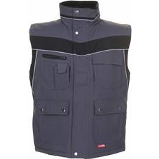 Planam Plaline Vinter Vest - Rød/Skiffer