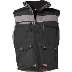 Gilets de Travail PLANAM unisex Winterweste PLALINE schwarz, zink Größe