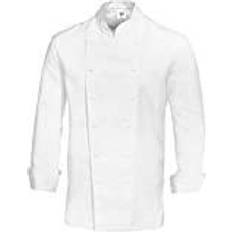 Chef's Jacket Long Sleeve With Cuffs - Pure Cotton White