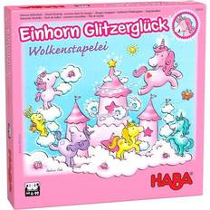 Haba Stapelspielzeuge Haba 304539 Einhorn Glitzerglück, Wolkenstapelei, Stapelspiel