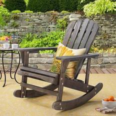 Sun Chairs Saint Birch Adirondack Wooden Rocking