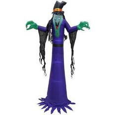 National Tree Company Holiday Lighting Purple Purple 12' Witch Inflatable Lawn Decor