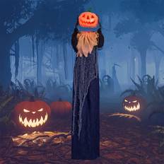 Orange Inflatable Decorations The Holiday AisleÂ Halloween Hanging Pumpkin Man Lighted Display in Black/Orange, Size 16.14 H x 14.57 W x 6.69 D in Wayfair Black/Orange