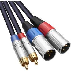 RCA Kablar RCA Dual XLR 2 2 Wire Cord Path Cable