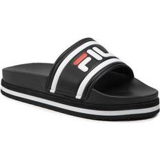 Fila Sort Sko Fila Pantoletter Morro Bazy Zeppa - Rød/Sort/Hvid