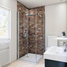 Eckduschen Breuer Duschrückwand Mauer-Optik