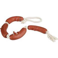 Relaxdays dog chewing toy, dog chew toy, sausage